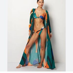 NWOT Anthropologie Villa Fresca Serena Cover-Up Robe